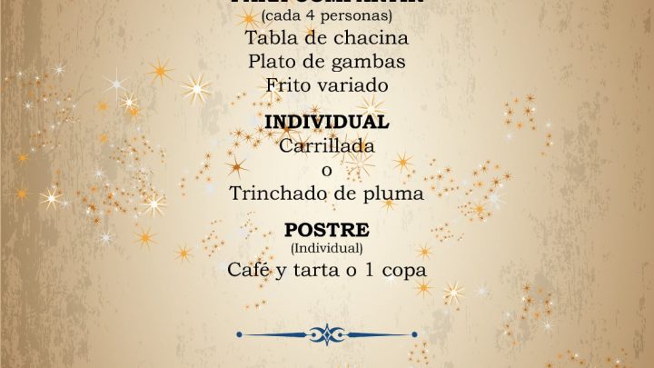 Menú 1 - Comidas y cenas de Navidad en Dos Hermanas - Cervecería Milenium